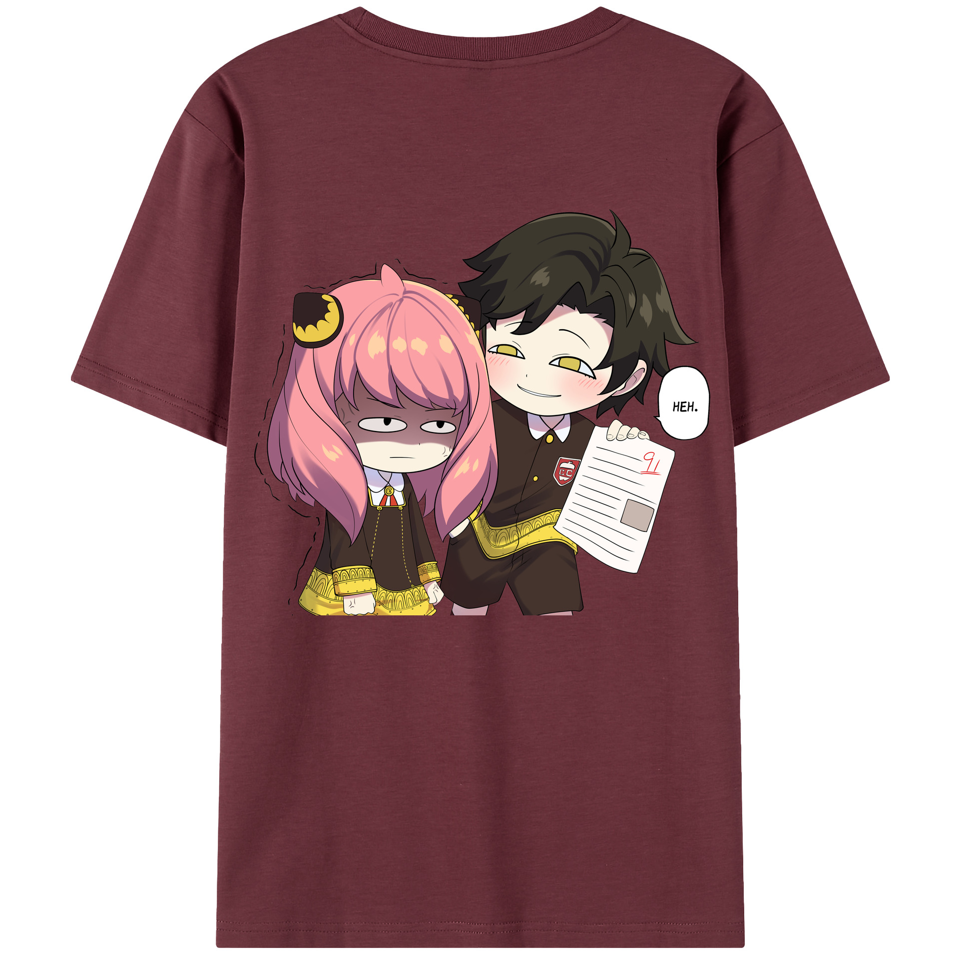 （画像用） SPY×FAMILY间谍家家酒 綿100％半袖Tシャツ（背面プリント）